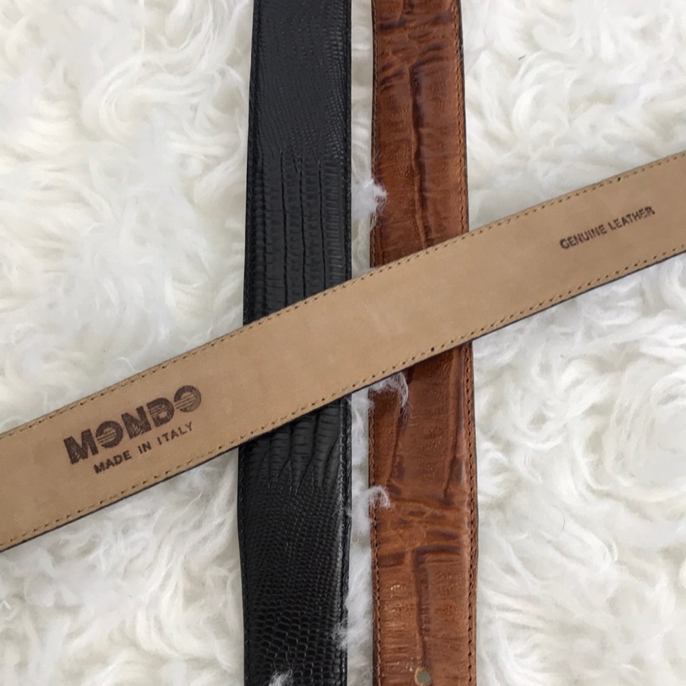 Mondo Italian Leather Belts (set of 3) - Picture 4 of 4